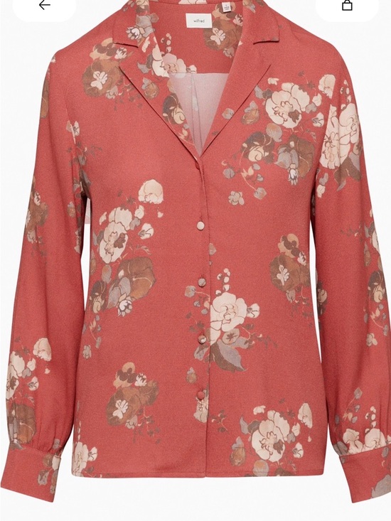 Wilfred Tops - Aritzia Tulum Blouse  Rust Floral